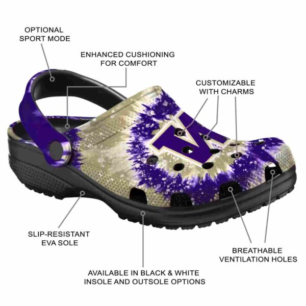 washington huskies radiant burst effect crocs new arrival