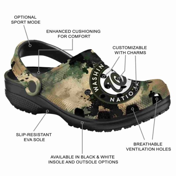 washington nationals camouflage craze crocs new arrival