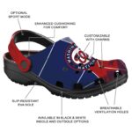Washington Nationals Geometric Background Crocs Best selling