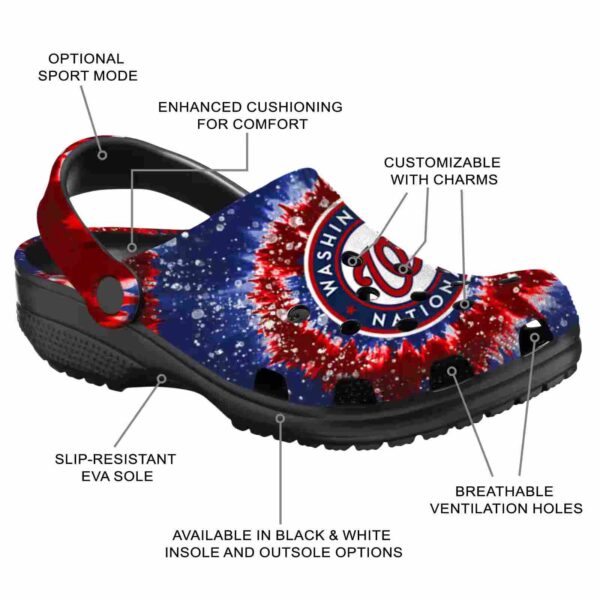 washington nationals radiant burst effect crocs new arrival