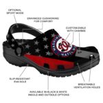 Washington Nationals Stellar Stripes Theme Crocs Best selling
