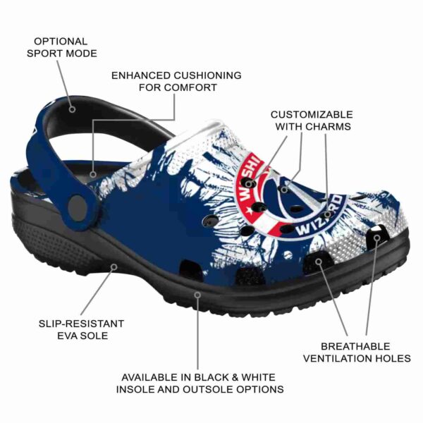washington wizards splatter graphics clog new arrival