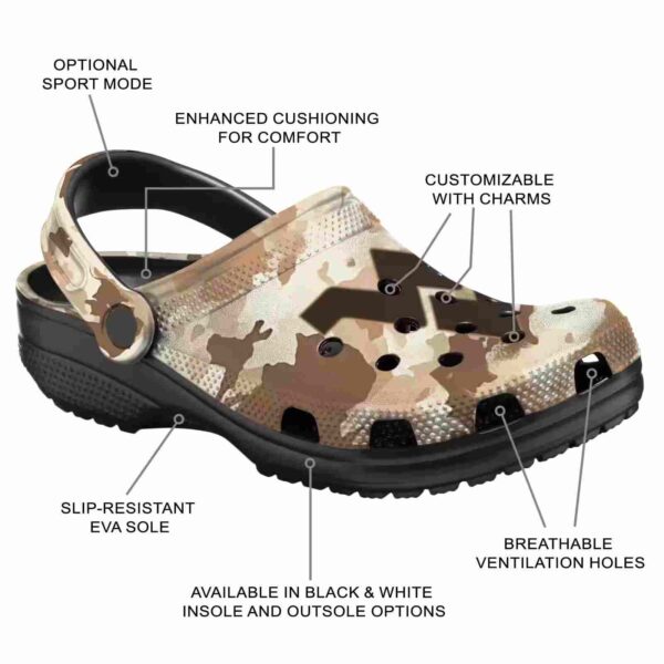 west virginia mountaineers desert camo crocs new arrival