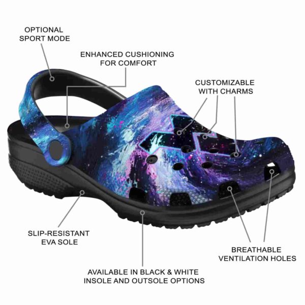west virginia mountaineers galaxy swirl crocs new arrival