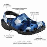 West Virginia Mountaineers Ocean Waves Crocs Fashion forward