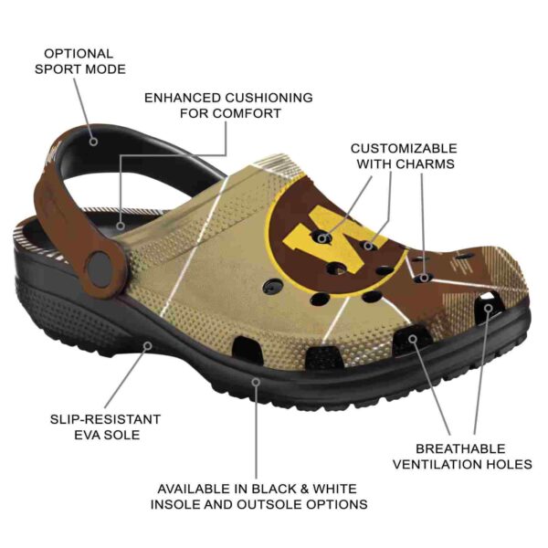 western michigan broncos geometric background clog new arrival
