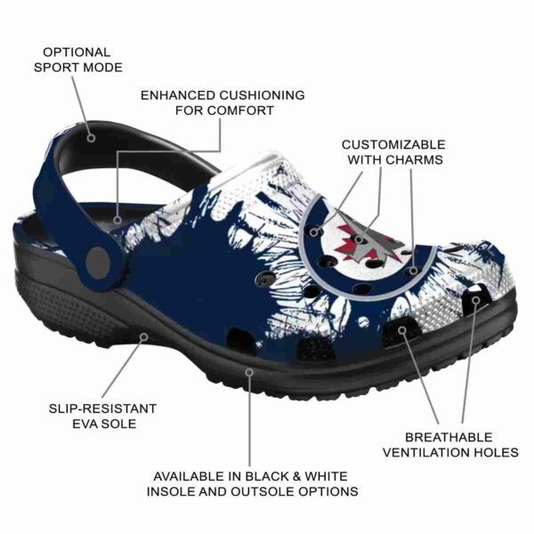 winnipeg jets splatter graphics clog new arrival