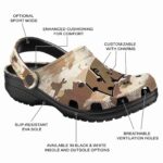 Wisconsin Badgers Desert Camo Crocs Fashion forward