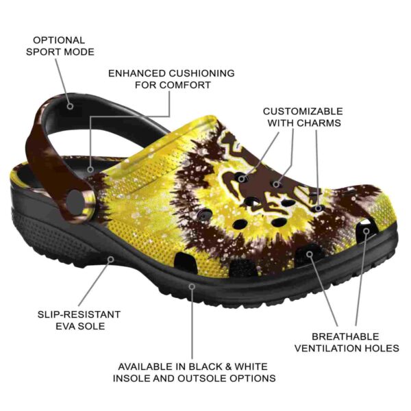 wyoming cowboys radiant burst effect clog new arrival