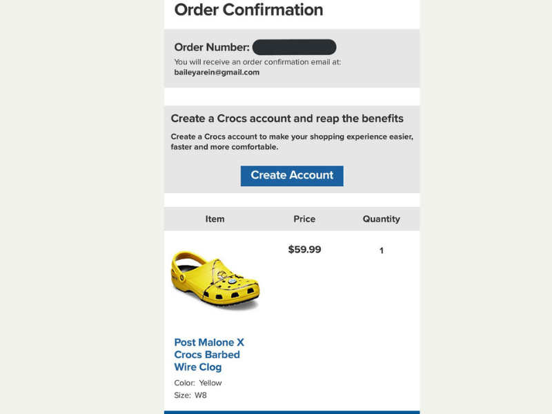 Select your return items, choose size or color, and proceed!