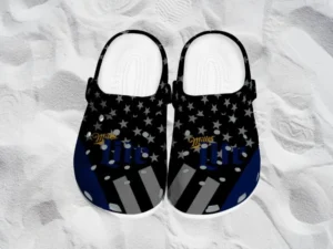 Are Crocs Good Shower Shoes? 20+ Best Shower Crocs For You 2025 32 Miller Lite Stellar Stripes Theme Clog brings you a sharp look (VivaCrocs)