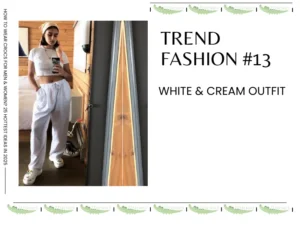 Wearing Crocs With The White & Cream Outfit When Taking A Walk