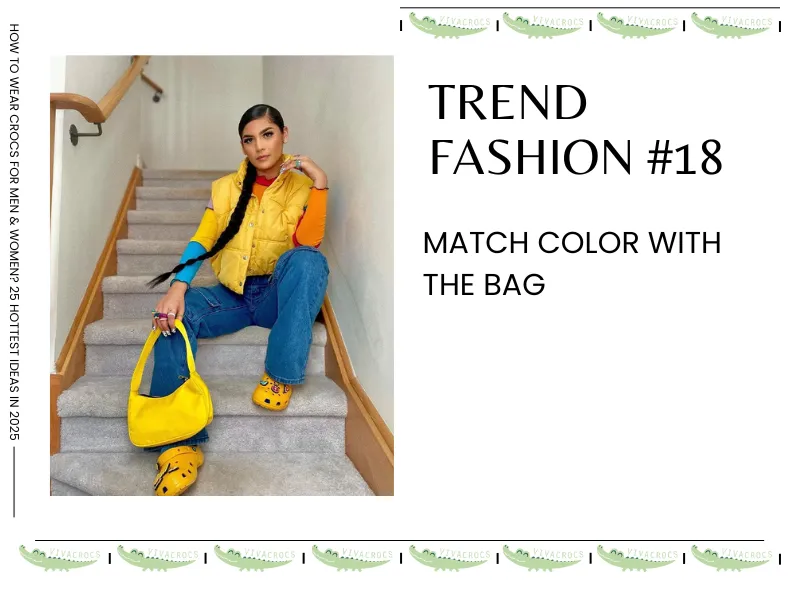 Match Your Crocs The Same Color With You Bag