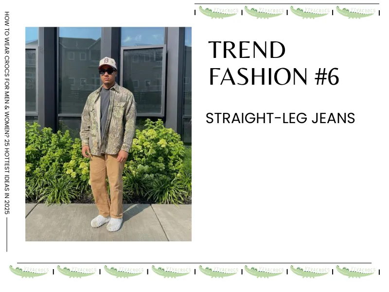 Crocs With A Shirt, Straight-Leg Jeans, And A Mild Windbreaker Bring You A “Dad-Core” Vibe