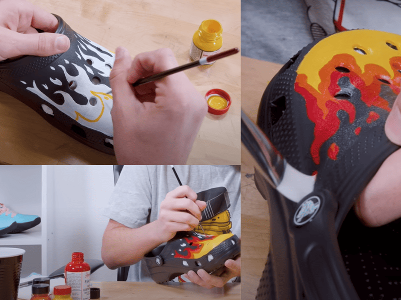 Stripes, blocks of color, patterns, whatever you can imagine! Take your time, and have fun.