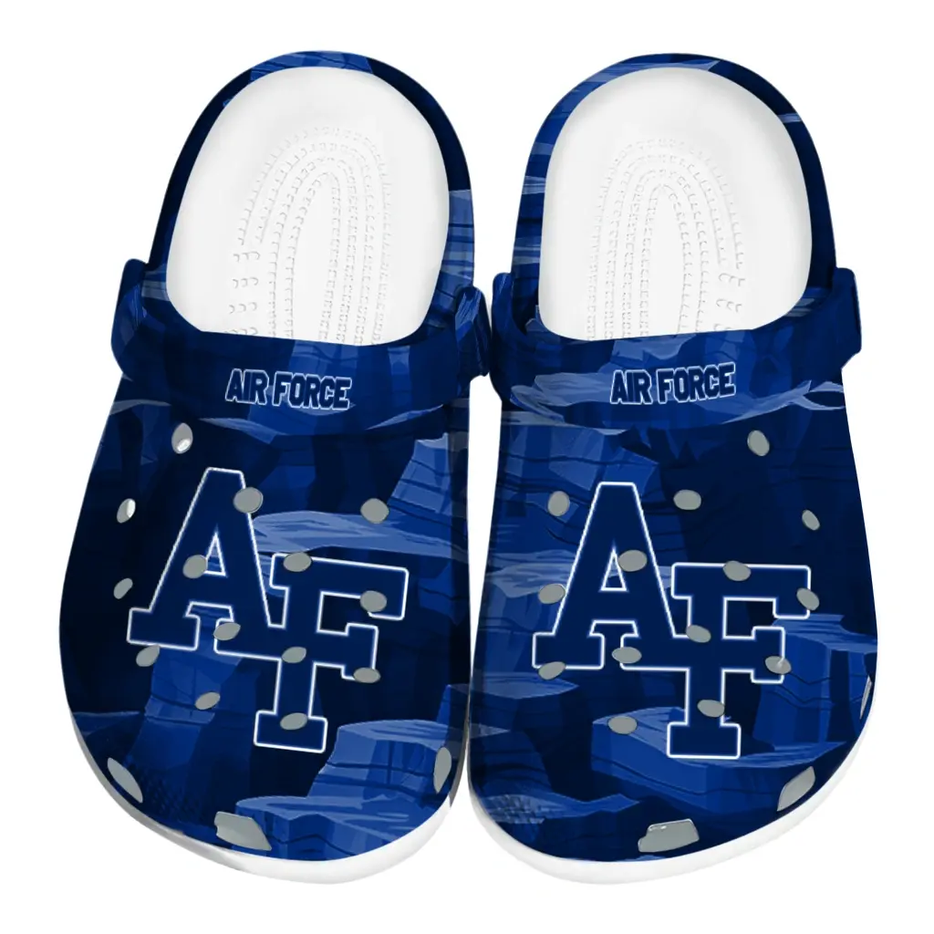 Air Force Falcons Fans Clogs - Canyon Layers Blue Air Force Falcons Fans Clogs - Canyon Layers Blue