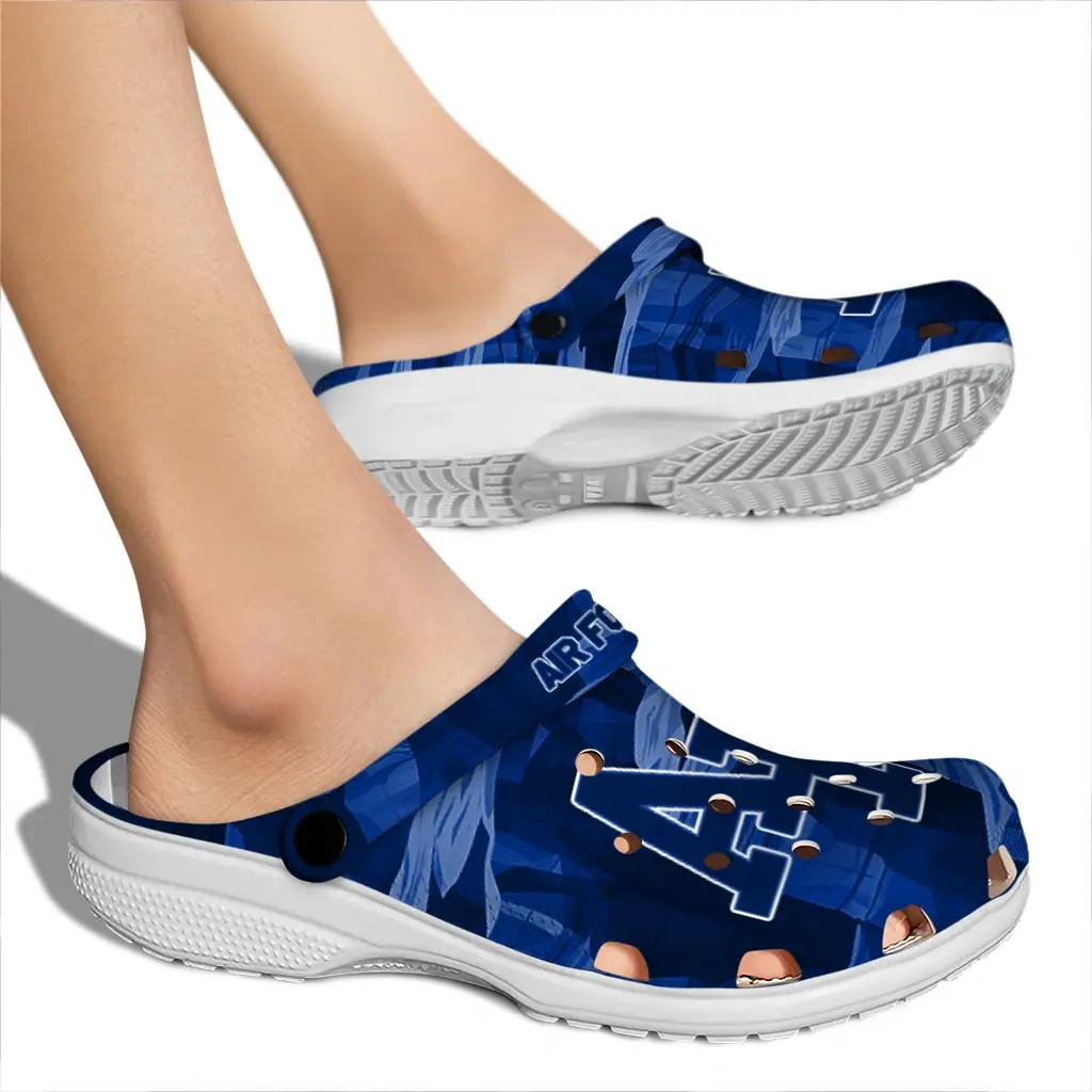 Air Force Falcons Fans Clogs - Canyon Layers Blue Air Force Falcons Fans Clogs - Canyon Layers Blue