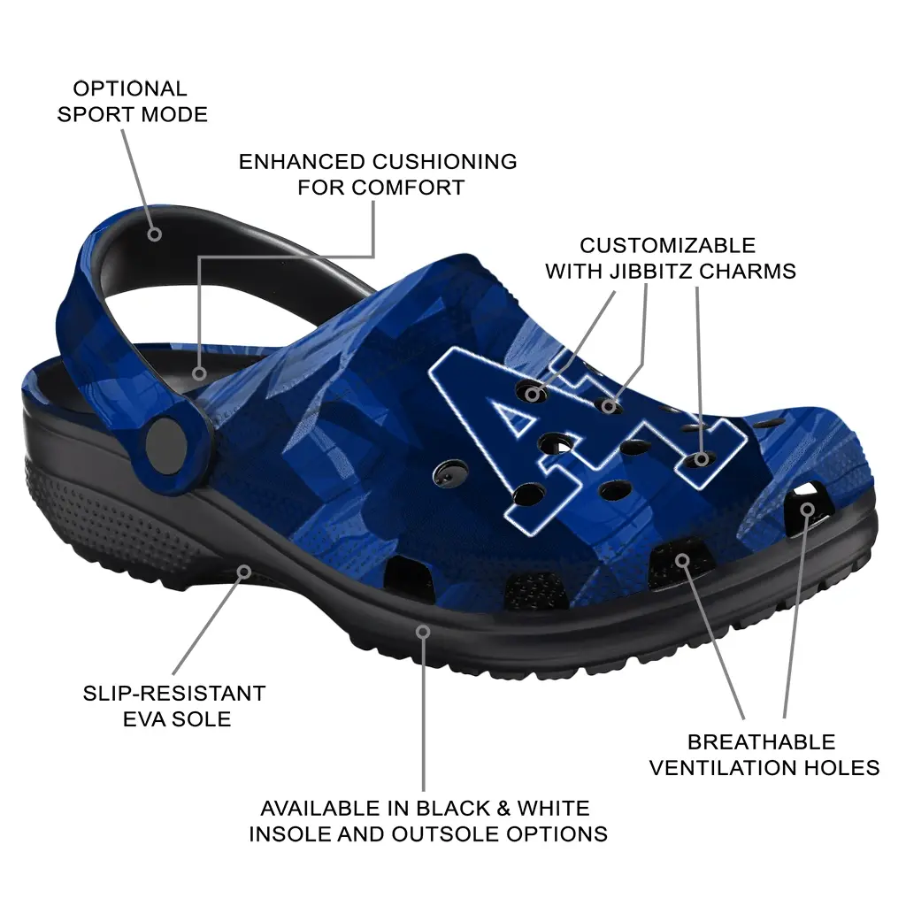 Air Force Falcons Fans Clogs - Canyon Layers Blue Air Force Falcons Fans Clogs - Canyon Layers Blue
