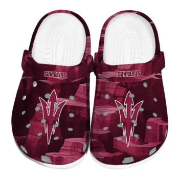 Arizona State Sun Devils Fans Clogs - Canyon Layers Maroon