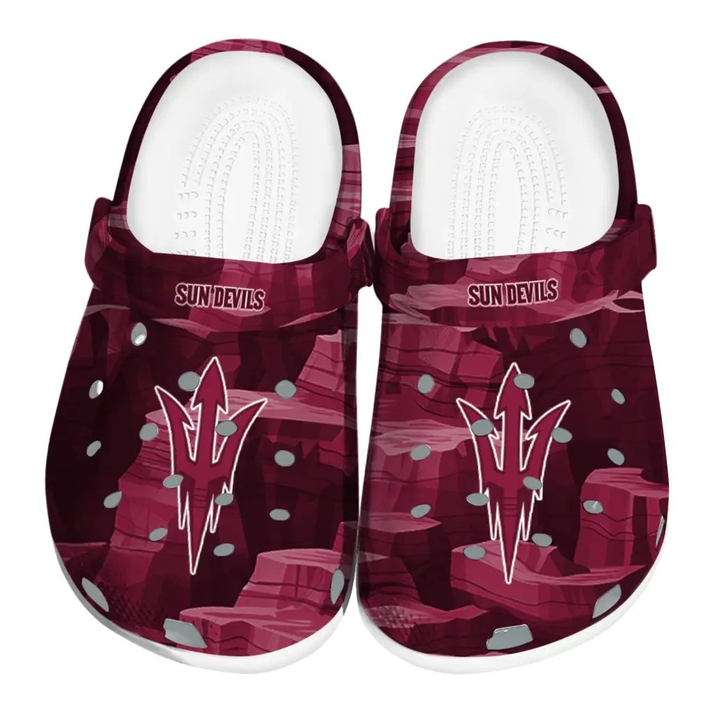Arizona State Sun Devils Fans Clogs - Canyon Layers Maroon Arizona State Sun Devils Fans Clogs - Canyon Layers Maroon