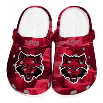Arkansas State Red Wolves Fans Clogs - Canyon Layers Red