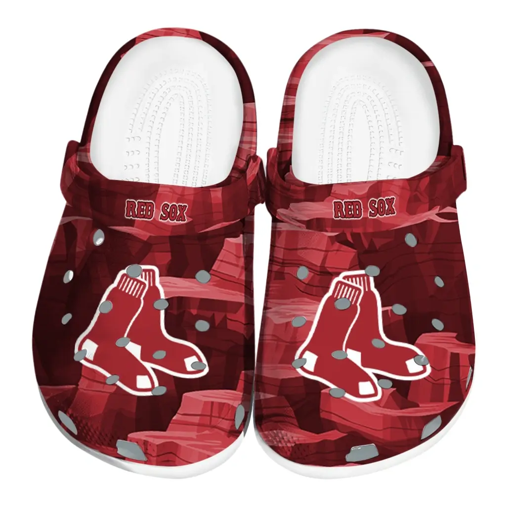 Boston Red Sox Fans Clogs - Canyon Layers Red Boston Red Sox Fans Clogs - Canyon Layers Red