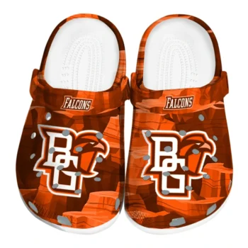 Bowling Green Falcons Fans Clogs - Canyon Layers Orange