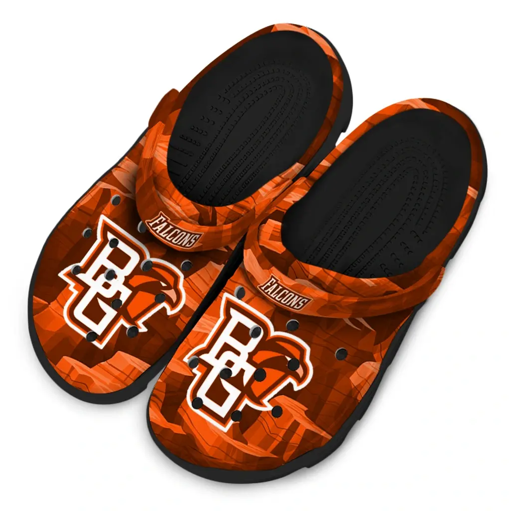 Bowling Green Falcons Fans Clogs - Canyon Layers Orange Bowling Green Falcons Fans Clogs - Canyon Layers Orange