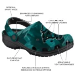 Coastal Carolina Chanticleers Fans Clogs – Canyon Layers Teal