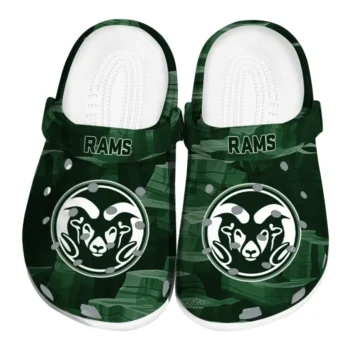 Colorado State Rams Fans Clogs - Canyon Layers Green