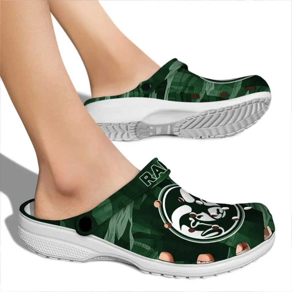 Colorado State Rams Fans Clogs - Canyon Layers Green Colorado State Rams Fans Clogs - Canyon Layers Green