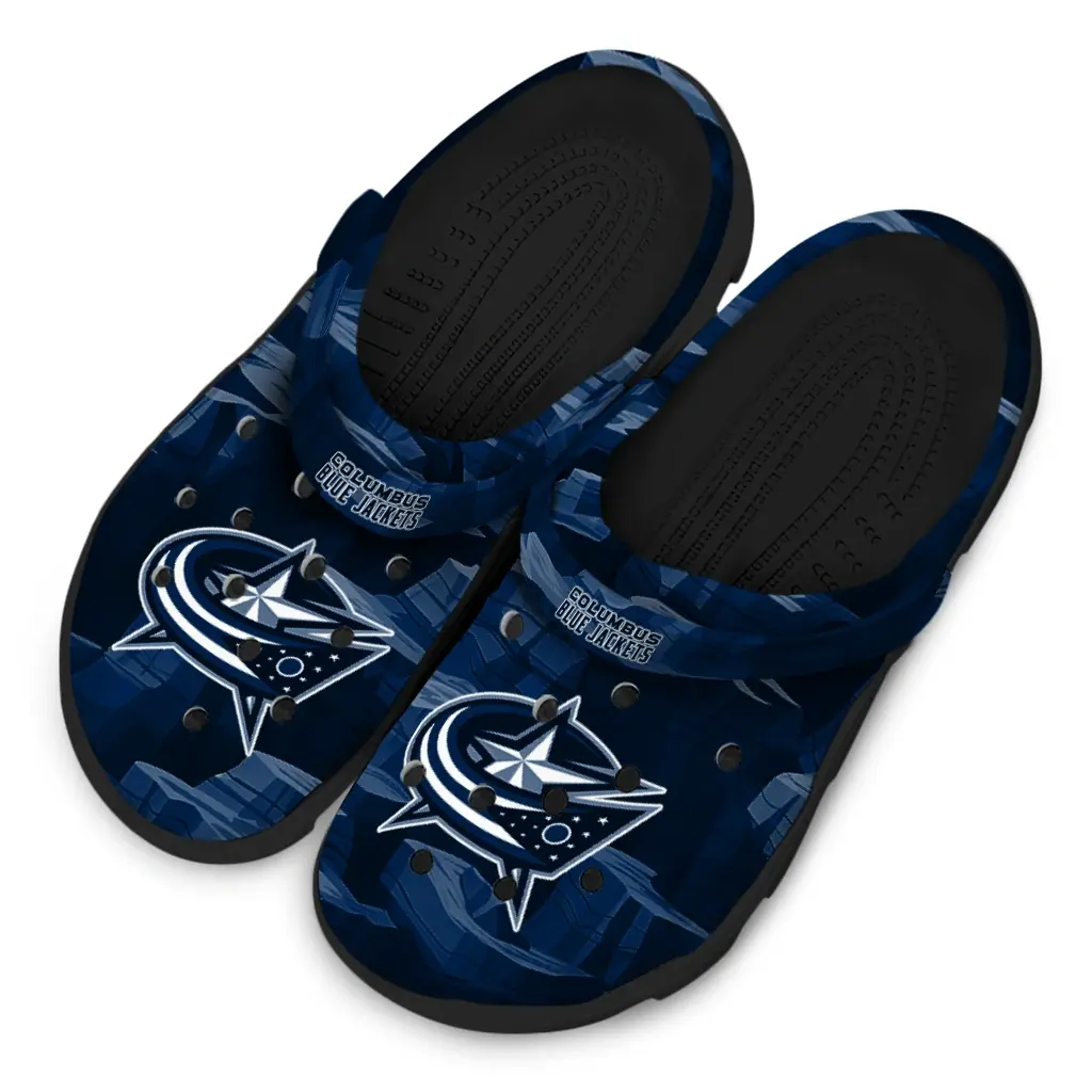 Columbus Blue Jackets Fans Clogs - Canyon Layers Dark Blue Columbus Blue Jackets Fans Clogs - Canyon Layers Dark Blue