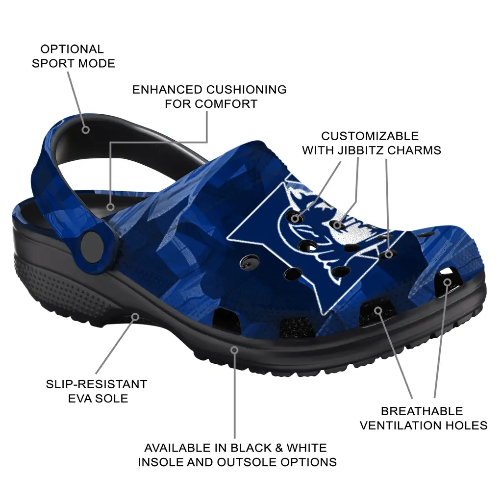 Duke Blue Devils Fans Clogs - Canyon Layers Blue Duke Blue Devils Fans Clogs - Canyon Layers Blue