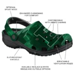 Eastern Michigan Eagles Fans Clogs – Canyon Layers Green