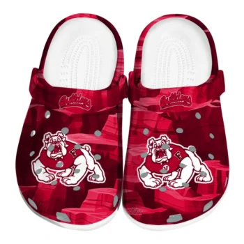 Fresno State Bulldogs Fans Clogs - Canyon Layers Red