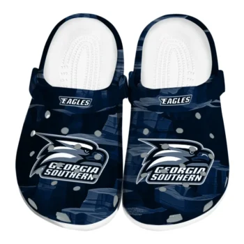 Georgia Southern Eagles Fans Clogs - Canyon Layers Navy Blue