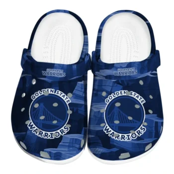 Golden State Warriors Fans Clogs - Canyon Layers Blue