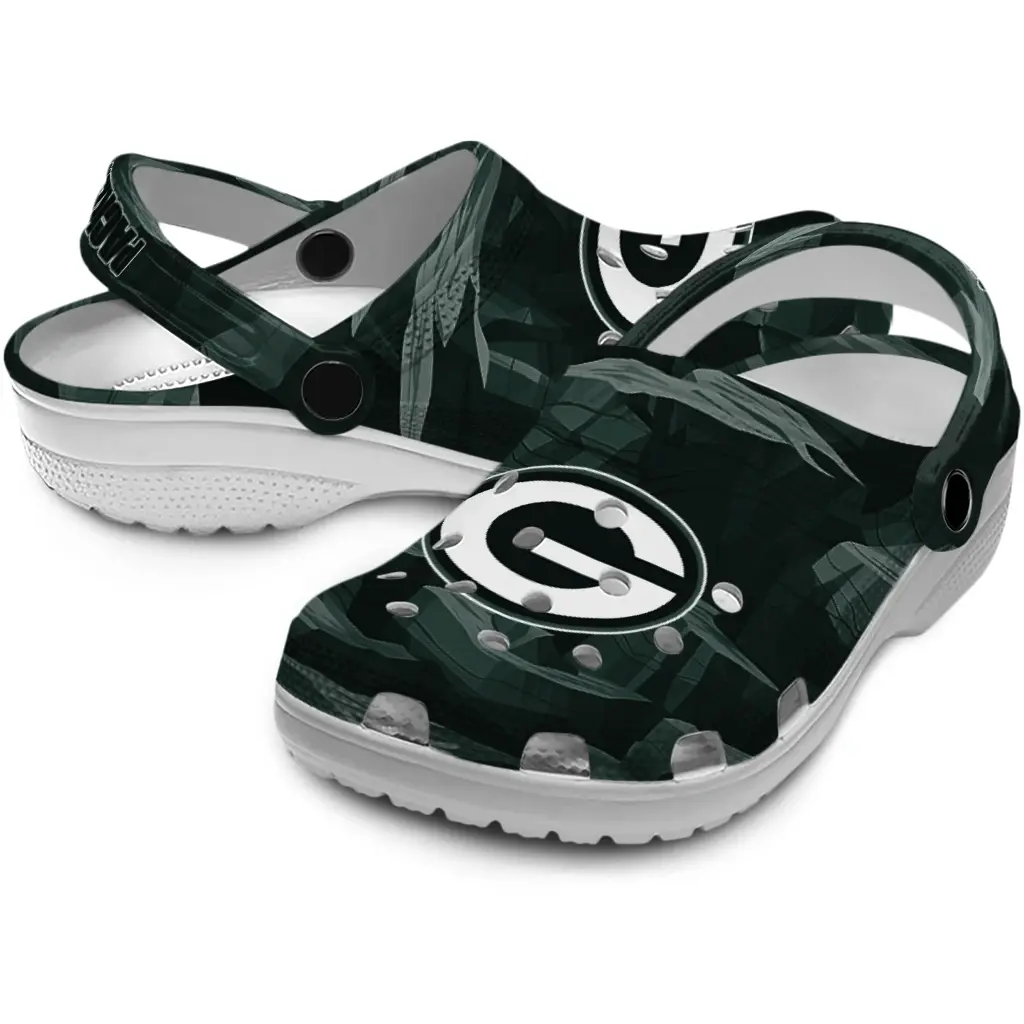 Green Bay Packers Fans Clogs - Canyon Layers Black Green Bay Packers Fans Clogs - Canyon Layers Black