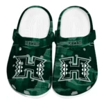 Hawaii Rainbow Warriors Fans Clogs – Canyon Layers Green
