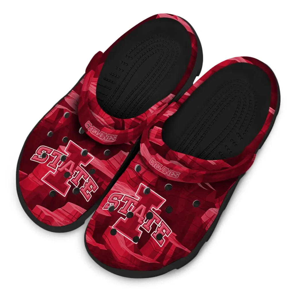 Iowa State Cyclones Fans Clogs - Canyon Layers Red Iowa State Cyclones Fans Clogs - Canyon Layers Red