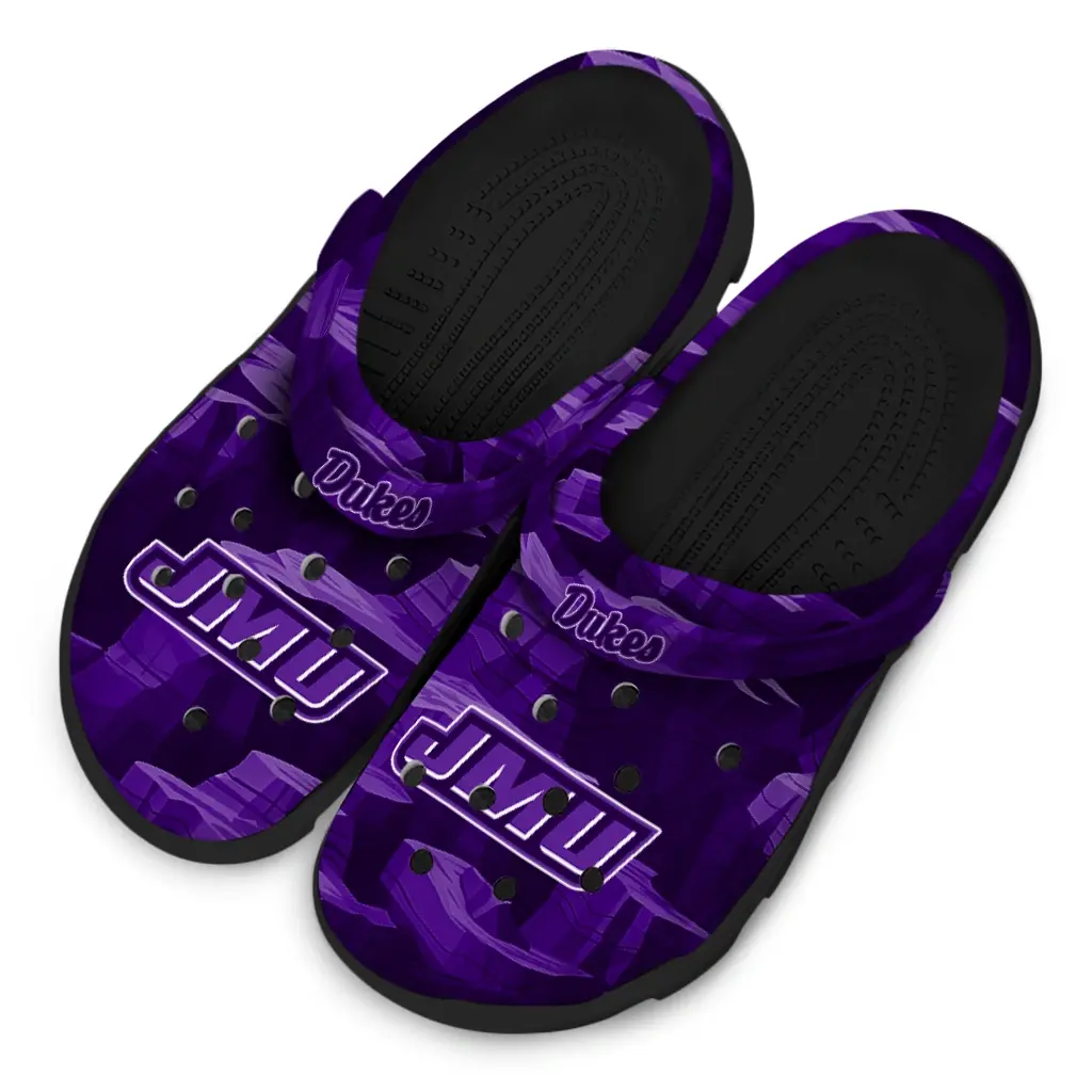 James Madison Dukes Fans Clogs - Canyon Layers Purple James Madison Dukes Fans Clogs - Canyon Layers Purple