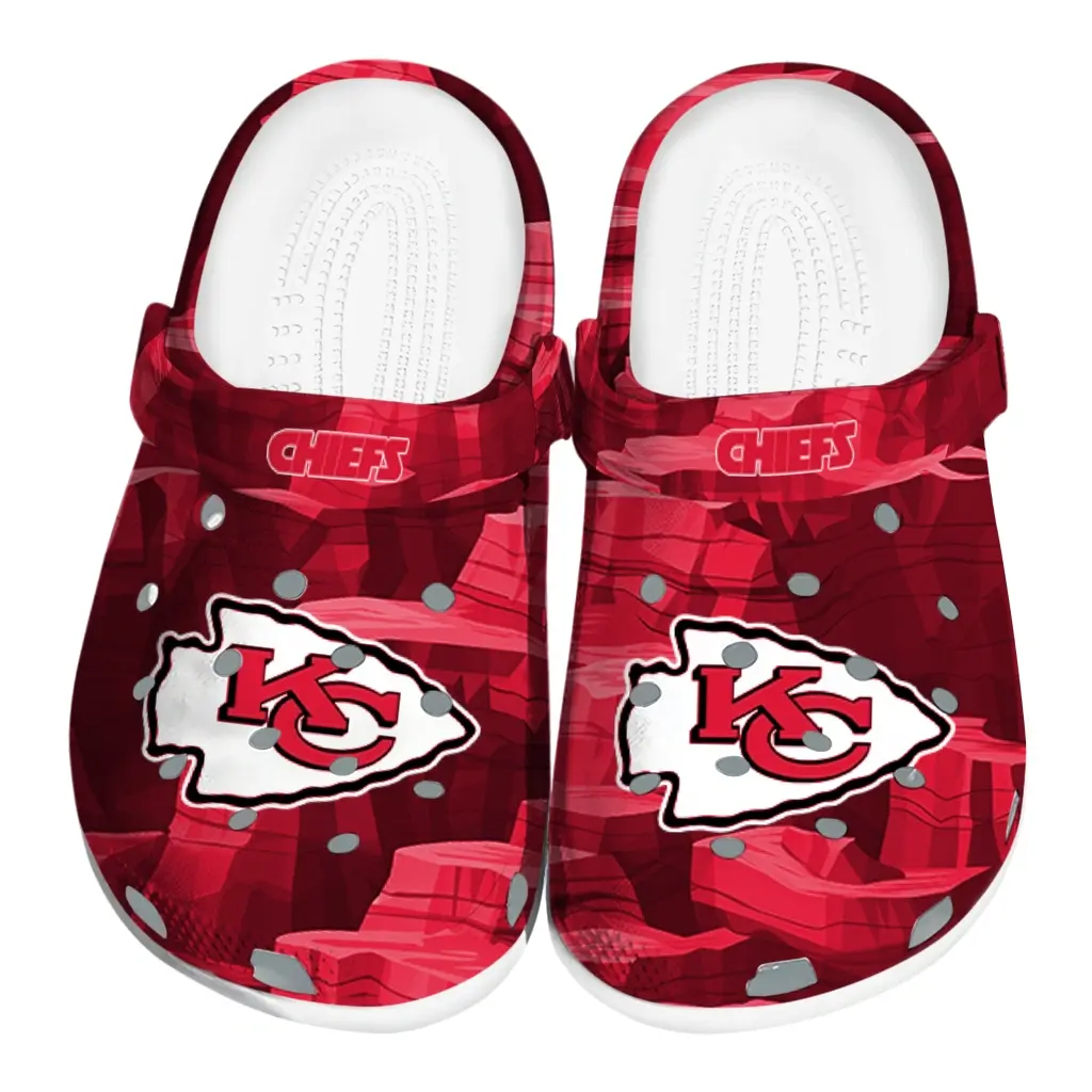 Kansas City Chiefs Fans Clogs - Canyon Layers Red Kansas City Chiefs Fans Clogs - Canyon Layers Red