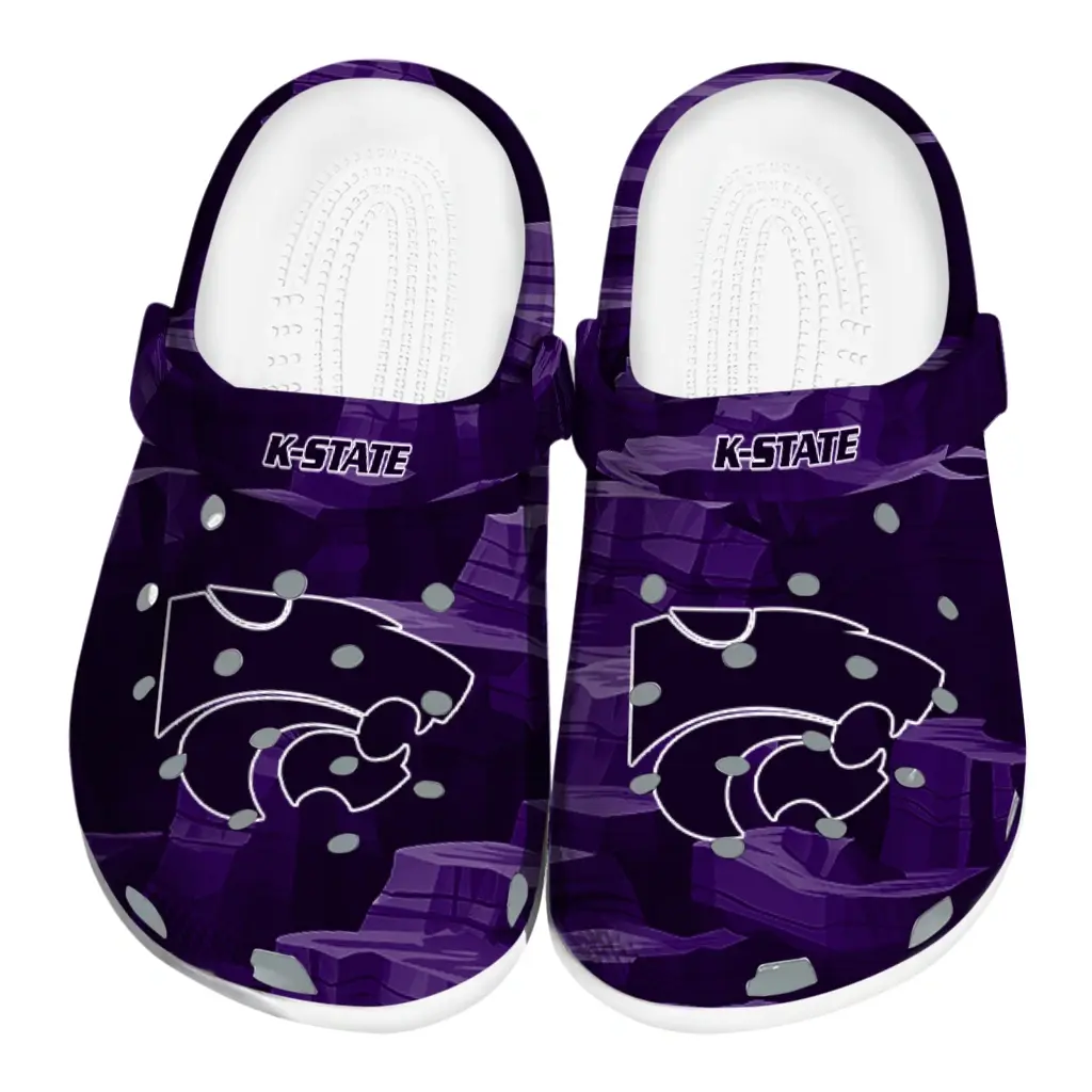 Kansas State Wildcats Fans Clogs - Canyon Layers Purple Kansas State Wildcats Fans Clogs - Canyon Layers Purple