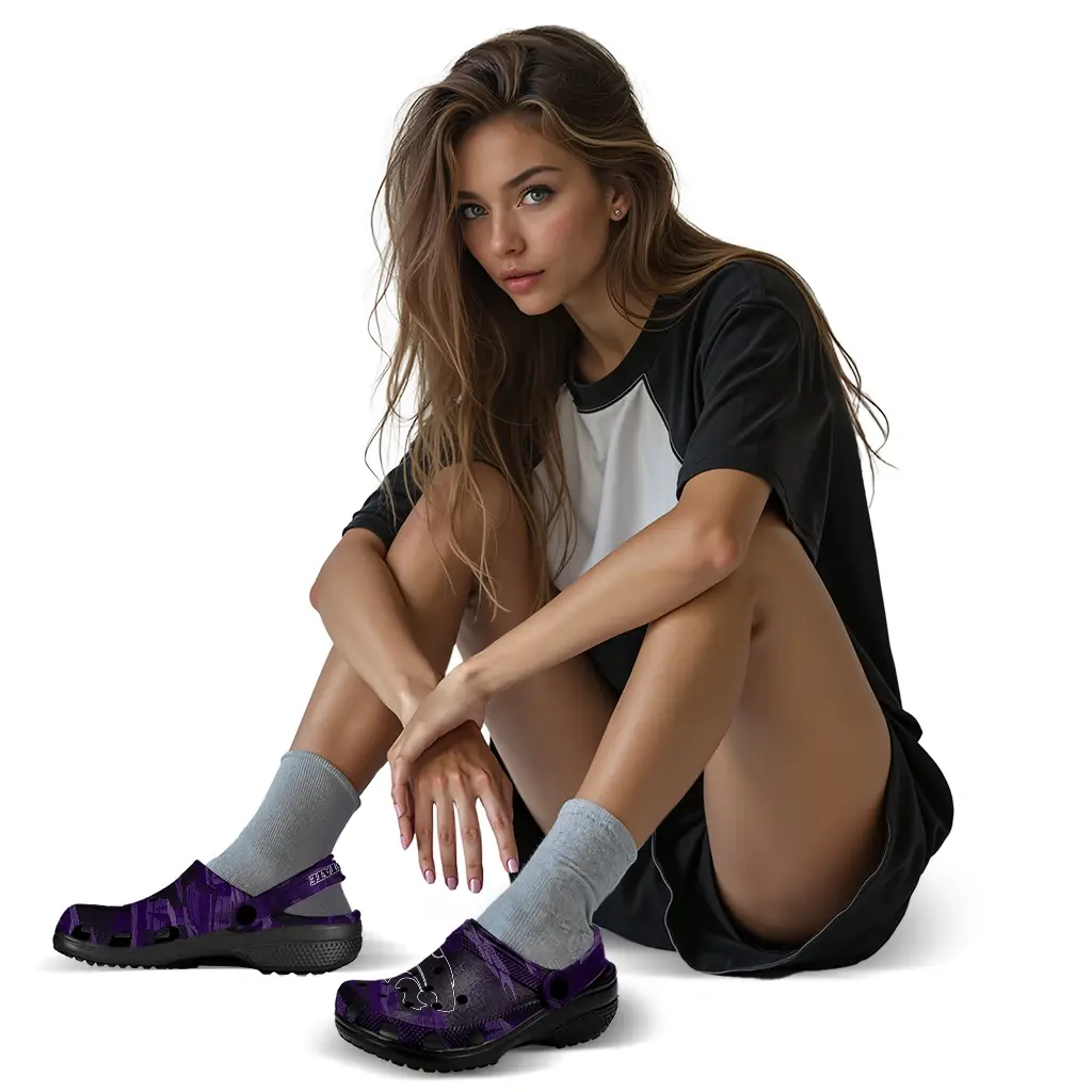 Kansas State Wildcats Fans Clogs - Canyon Layers Purple Kansas State Wildcats Fans Clogs - Canyon Layers Purple