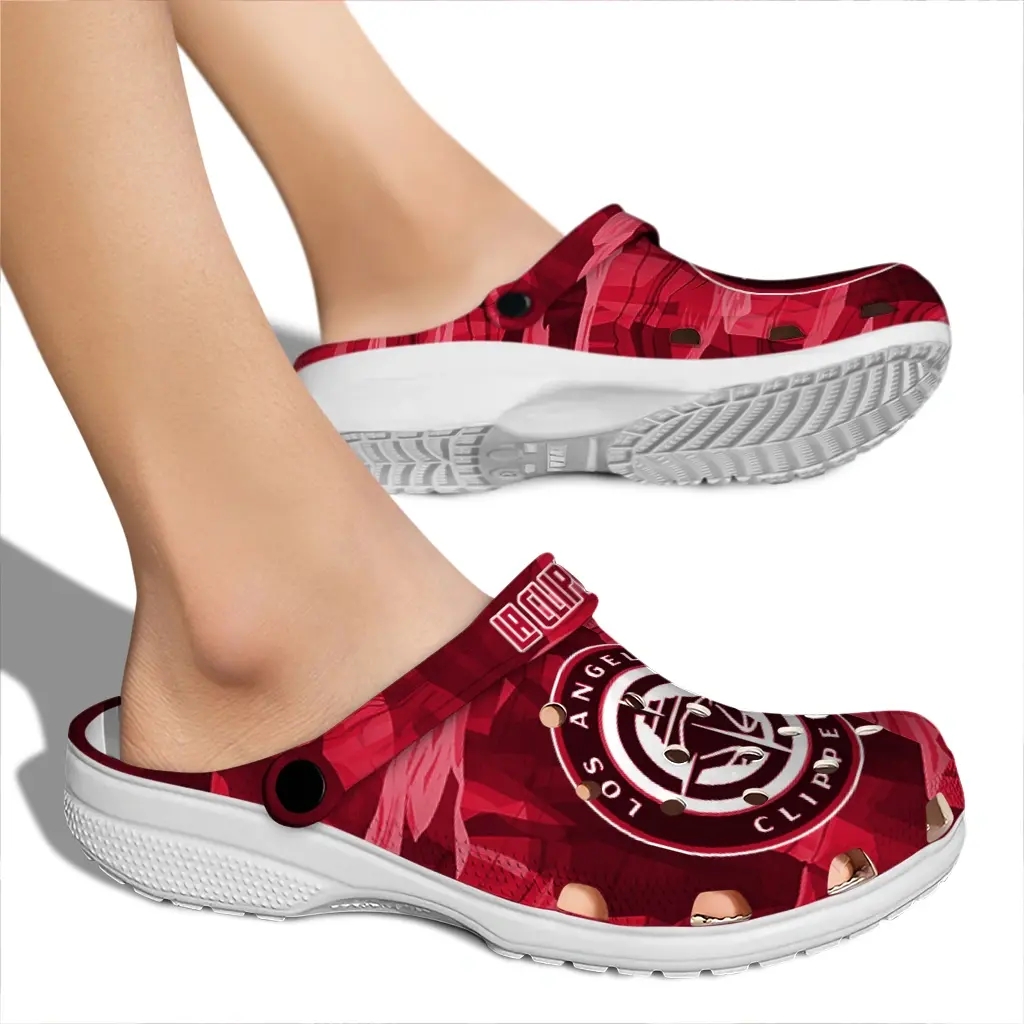 Los Angeles Clippers Fans Clogs - Canyon Layers Red Los Angeles Clippers Fans Clogs - Canyon Layers Red