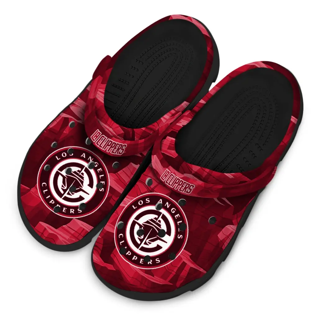 Los Angeles Clippers Fans Clogs - Canyon Layers Red Los Angeles Clippers Fans Clogs - Canyon Layers Red