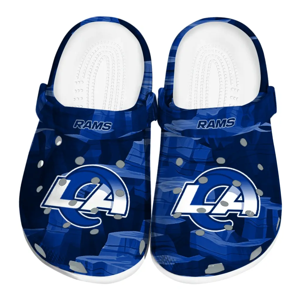 Los Angeles Rams Fans Clogs - Canyon Layers Blue Los Angeles Rams Fans Clogs - Canyon Layers Blue