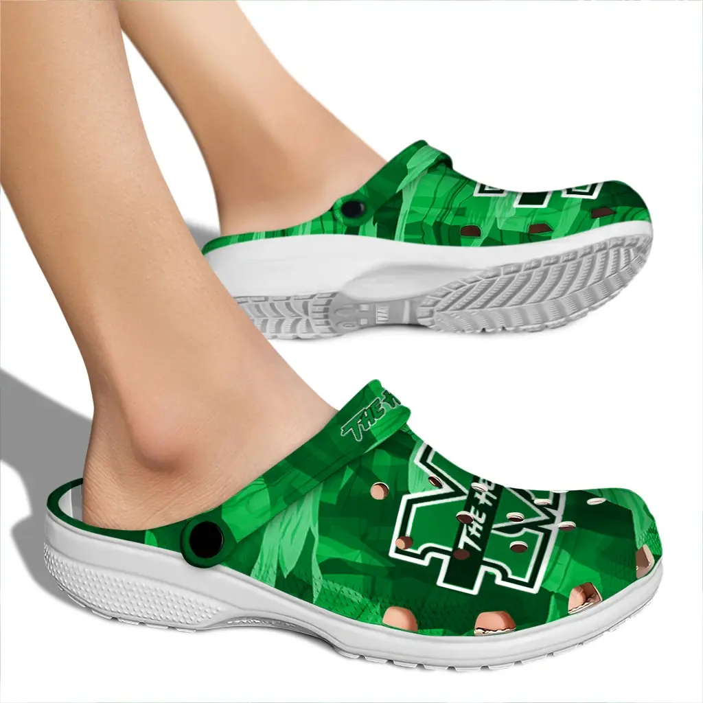 Marshall Thundering Herd Fans Clogs - Canyon Layers Green Marshall Thundering Herd Fans Clogs - Canyon Layers Green