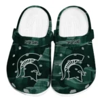 Michigan State Spartans Fans Clogs - Canyon Layers Dark Green 1 Michigan State Spartans Fans Clogs – Canyon Layers Dark Green