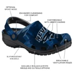 Nevada Wolf Pack Fans Clogs – Canyon Layers Blue
